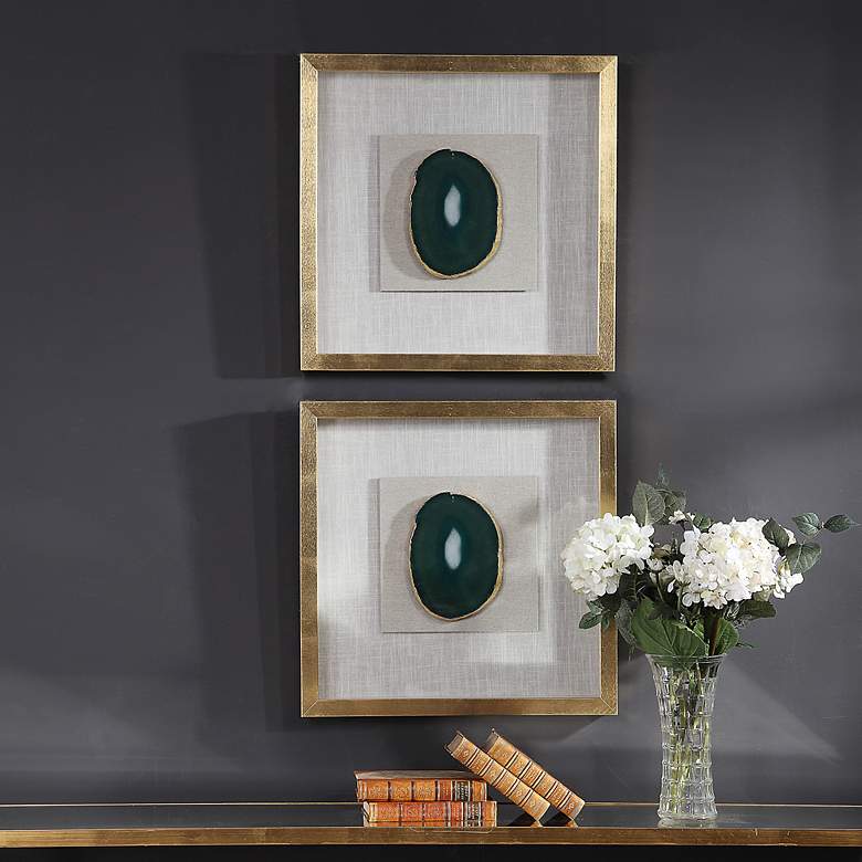 Image 5 Uttermost Keeva 19 3/4" Square Shadow Box Framed Wall Art more views