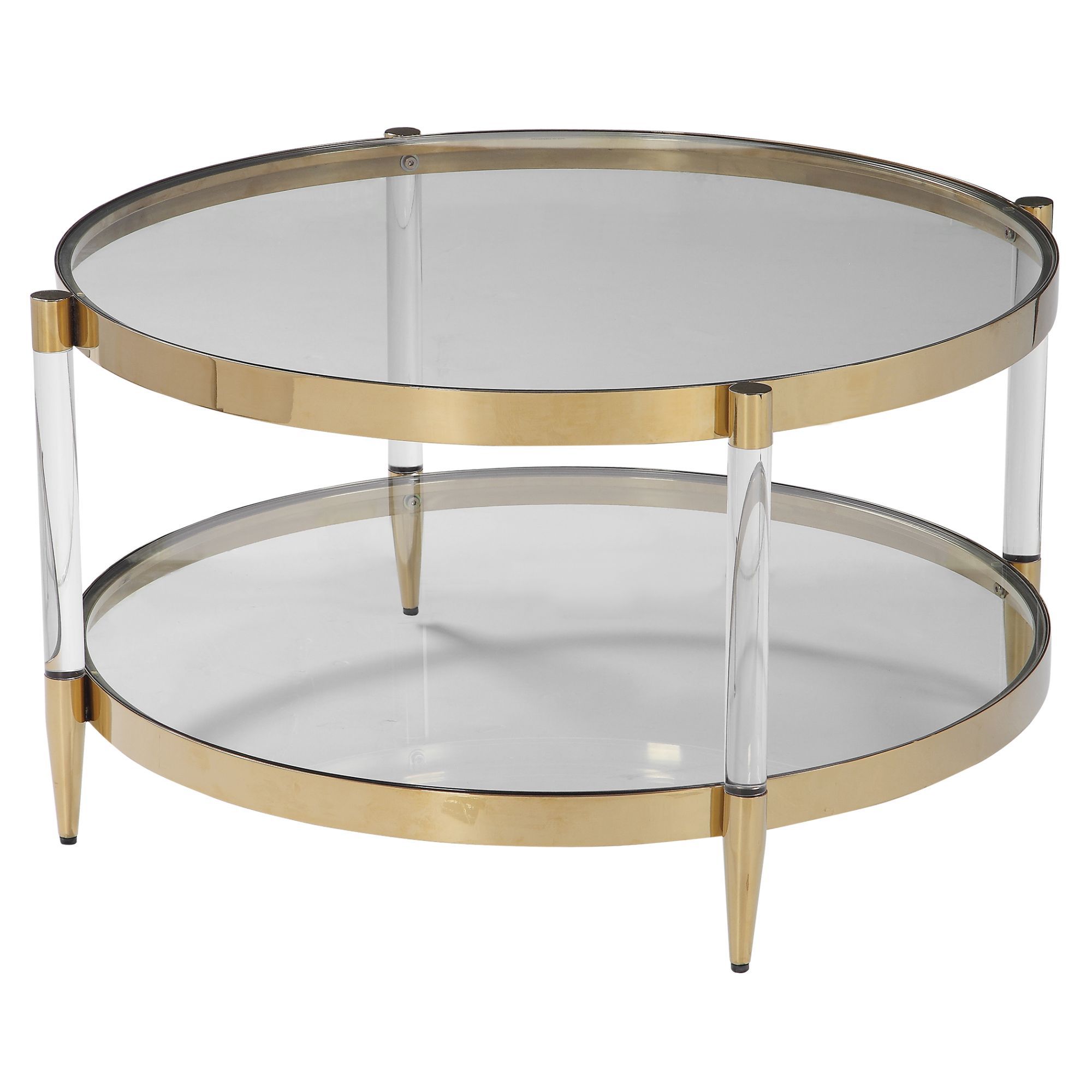 Image 3 Uttermost Kellen Glass Coffee Table more views