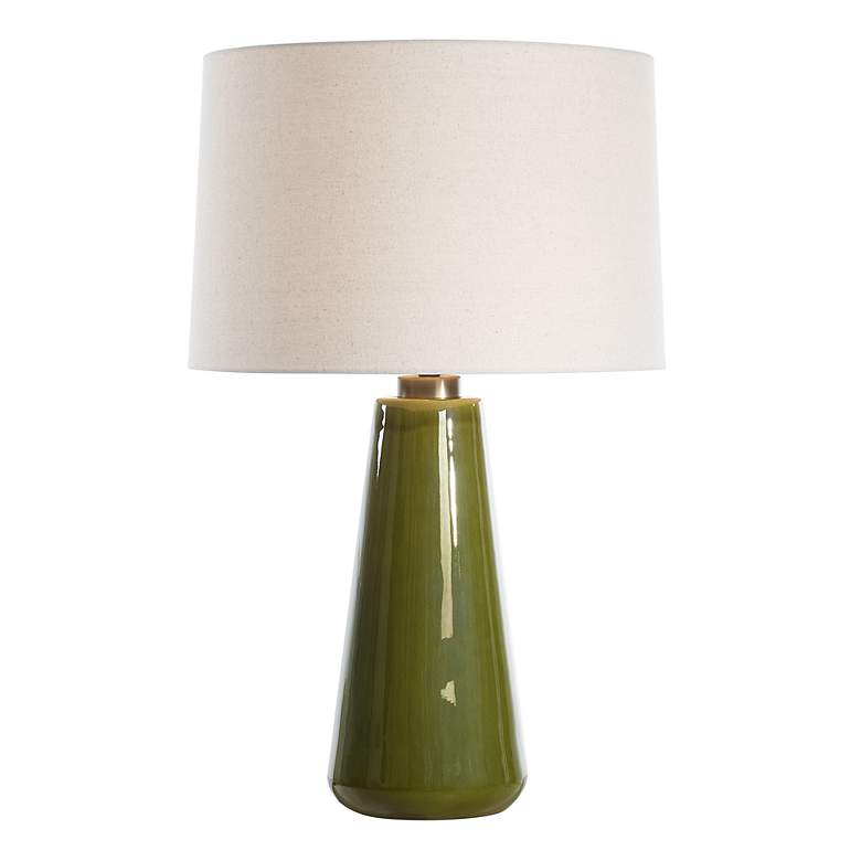 Image 2 Uttermost Kelley 28 3/4" High Modern Moss Green Ceramic Table Lamp