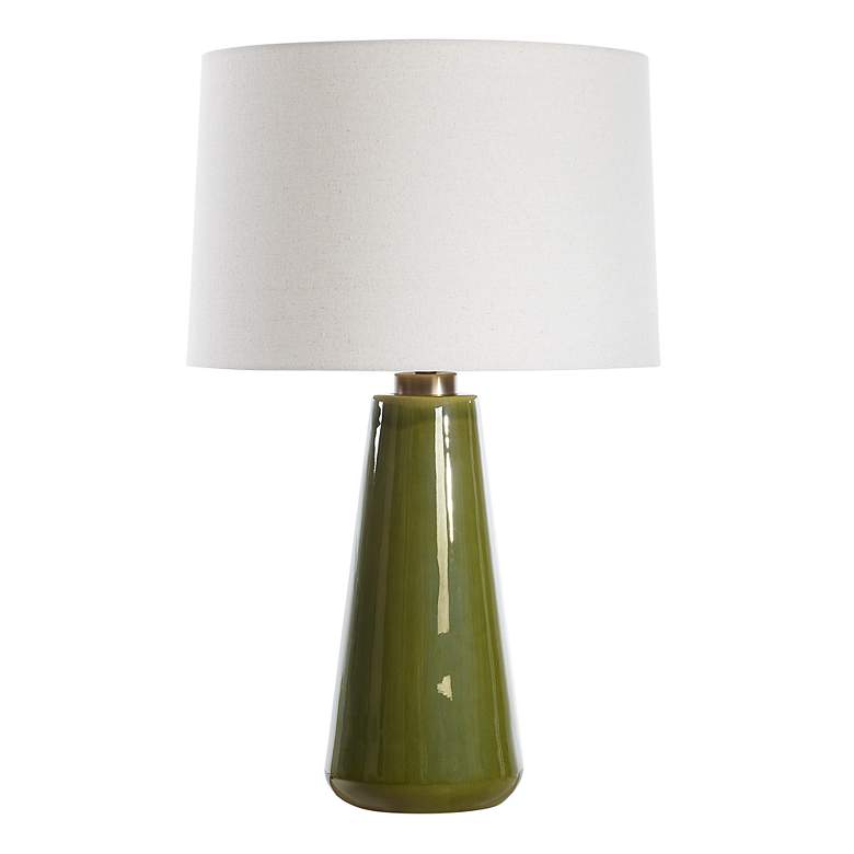 Image 4 Uttermost Kelley 28 3/4" High Modern Moss Green Ceramic Table Lamp more views