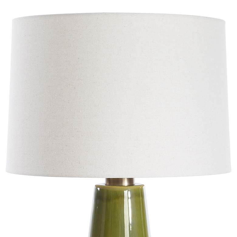 Image 5 Uttermost Kelley 28 3/4" High Modern Moss Green Ceramic Table Lamp more views