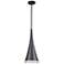 Uttermost Kemi Sanded Black Pendant Light