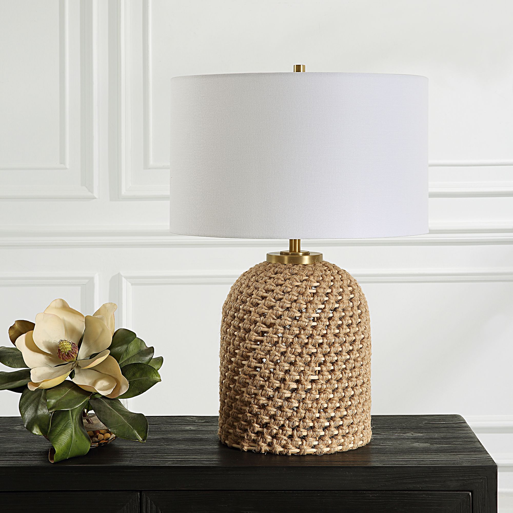 Image 3 Uttermost Kendari 24 3/4" High Knotted Rope Table Lamp more views