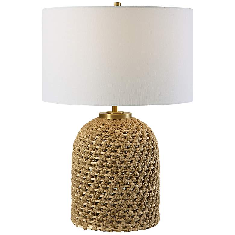 Image 2 Uttermost Kendari Natural Knotted Rope Table Lamp