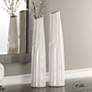 Thumbnail1 of Uttermost Kenley 25"H Crackled White Ceramic Vases Set of 2