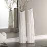 4_Uttermost Kenley 25"H Crackled White Ceramic Vases Set of 2 more views