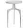 Uttermost Kenna 16" Wide Matte White Modern Round Accent Table