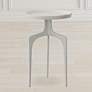 1_Uttermost Kenna 16" Wide Matte White Modern Round Accent Table