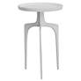3_Uttermost Kenna 16" Wide Matte White Modern Round Accent Table more views