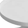 4_Uttermost Kenna 16" Wide Matte White Modern Round Accent Table more views