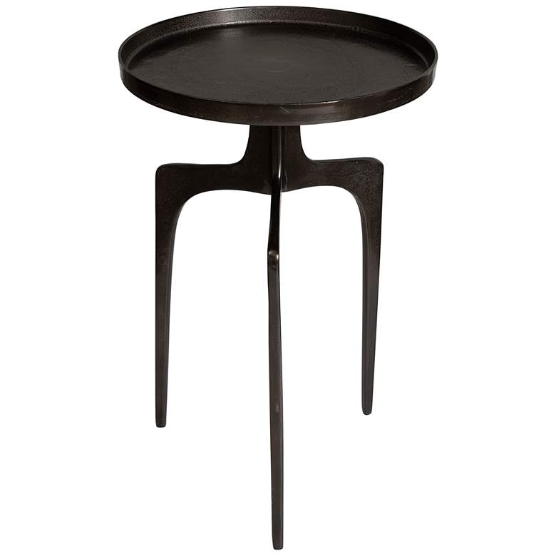 Image 4 Uttermost Kenna 16 inch Wide Textured Bronze Metal Accent Table more views