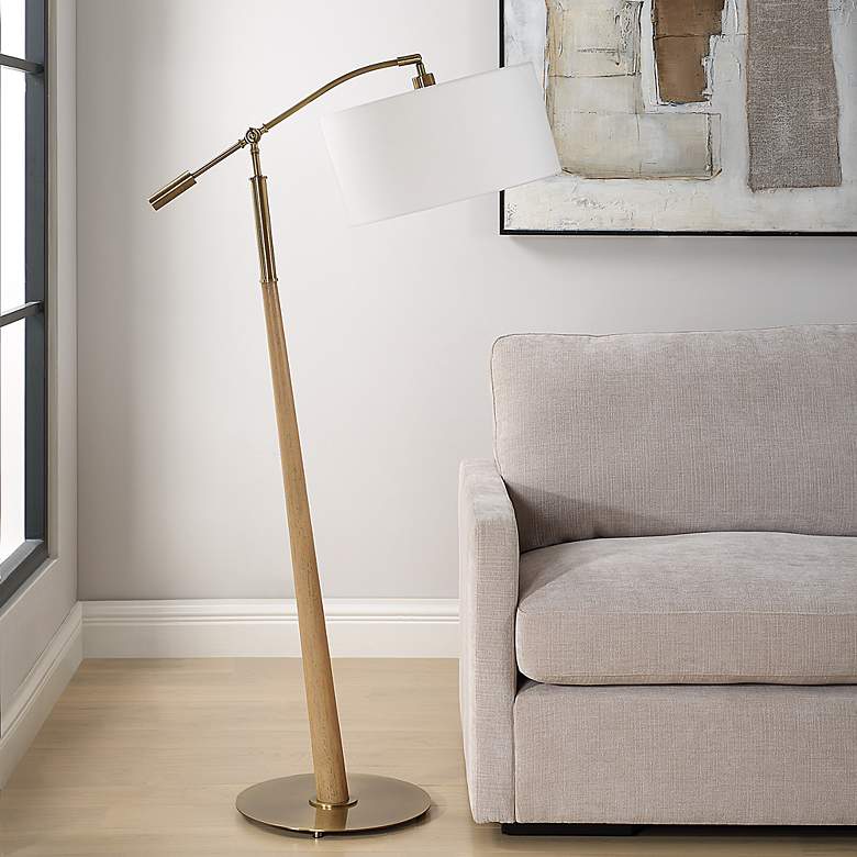Image 3 Uttermost Kennett 62" Adjustable Shade Arm Floor Lamp more views