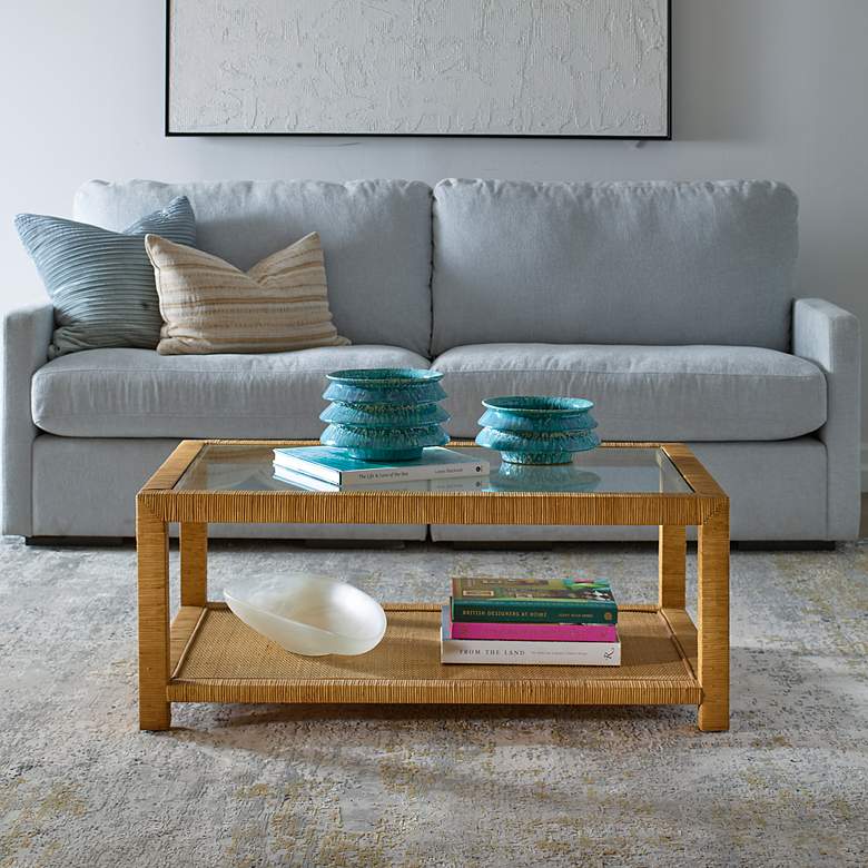 Image 1 Uttermost Kensing 42" Wide Natural Coffee Table