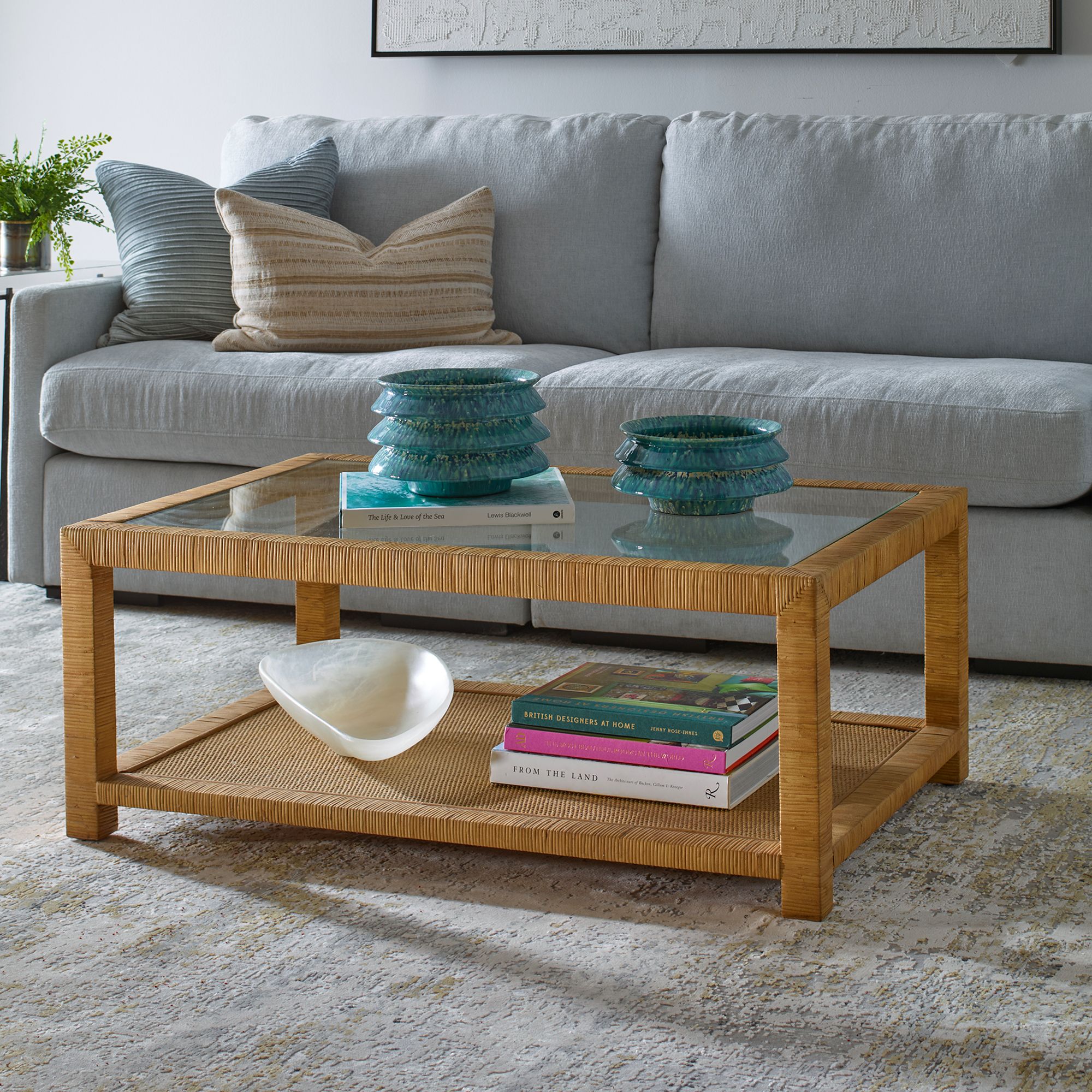 Image 6 Uttermost Kensing 42" Wide Natural Coffee Table more views