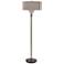 Uttermost Kensington Plated Antique Brass Metal Floor Lamp