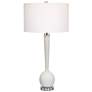 Uttermost Kently 34" High White Marble Long Neck Table Lamp
