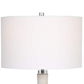 Image3 of Uttermost Kently 34" High White Marble Long Neck Table Lamp more views