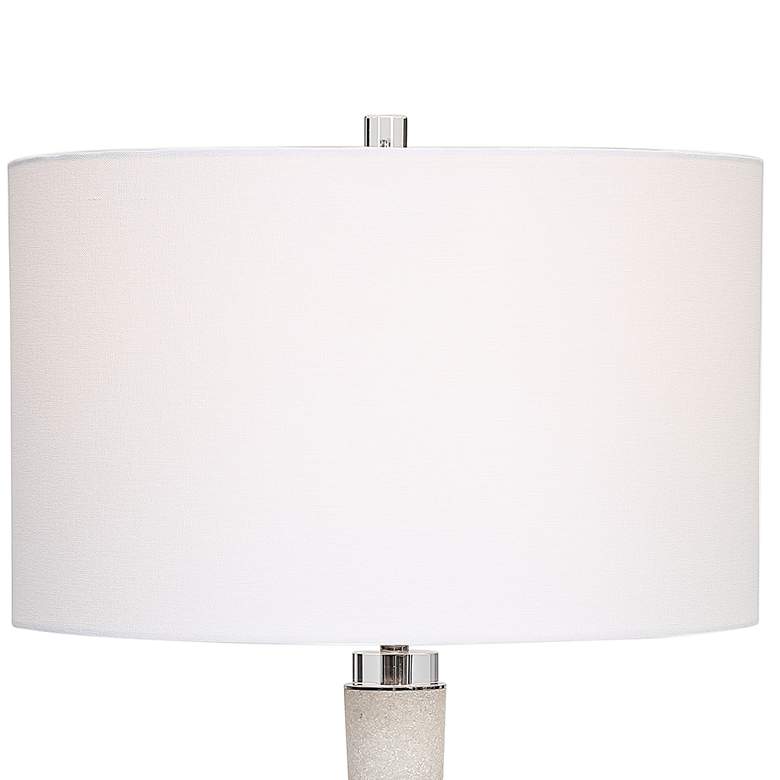 Image 3 Uttermost Kently 34 inch High White Marble Long Neck Table Lamp more views