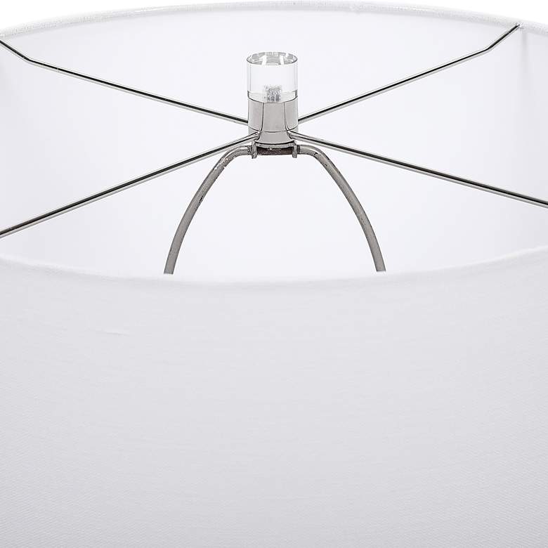 Image 5 Uttermost Kently 34" High White Marble Long Neck Table Lamp more views
