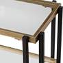 Uttermost Kentmore 53 1/2" Wide Matte Black and Gold Console Table