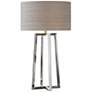 Uttermost Keokee 31 3/4" Modern Polished Stainless Steel Table Lamp