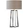 Uttermost Keokee 31 3/4" Modern Polished Stainless Steel Table Lamp