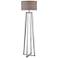 Uttermost Keokee 64 1/2" HIgh Polished Nickel Floor Lamp