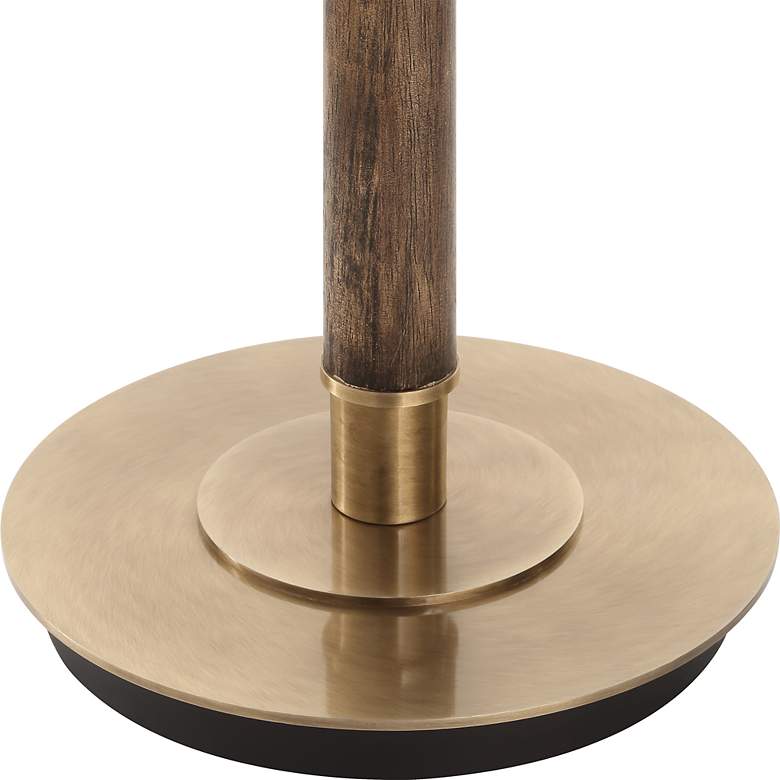 Image 6 Uttermost Keros 62" High Dark Oak Wood Floor Lamp more views
