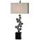 Uttermost Kesi Silver and Black Table Lamp