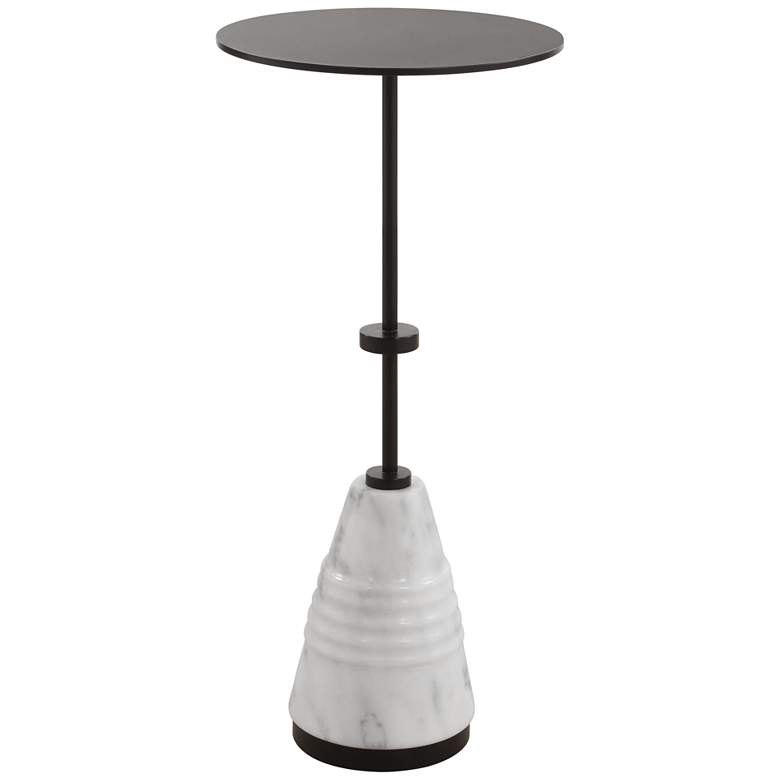 Image 2 Uttermost Kincaid 24" High Metal and Marble Drink Table