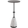 2_Uttermost Kincaid 24" High Metal and Marble Drink Table
