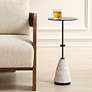 1_Uttermost Kincaid 24" High Metal and Marble Drink Table