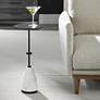 4_Uttermost Kincaid 24" High Metal and Marble Drink Table more views