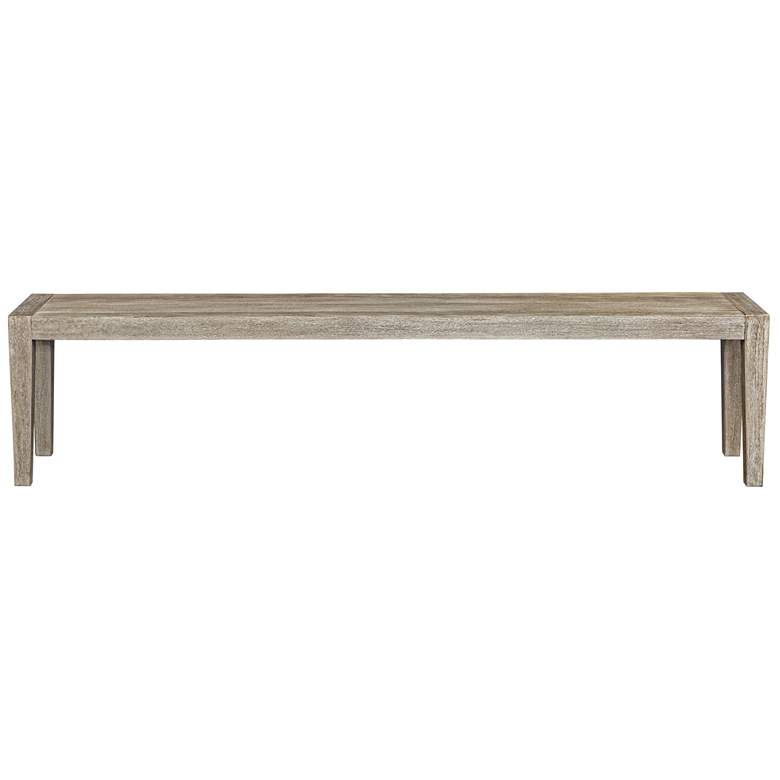 Image 1 Uttermost Kirkham 81" Wide Mahogany Outdoor Bench