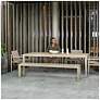 3_Uttermost Kirkham 81" Wide Mahogany Outdoor Bench more views