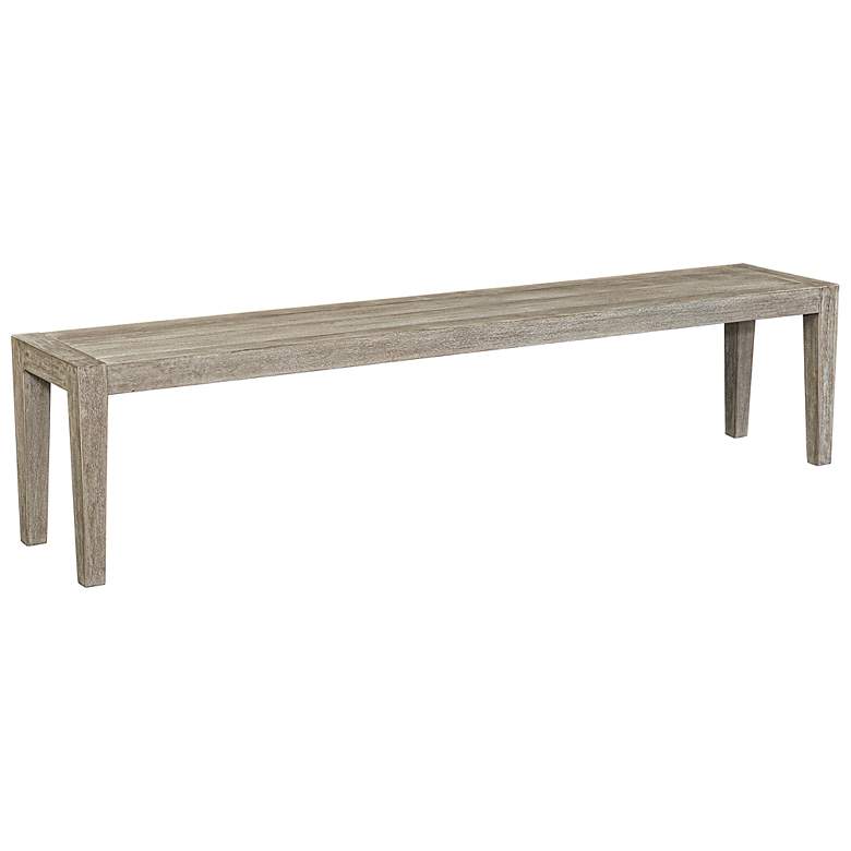 Image 4 Uttermost Kirkham 81" Wide Mahogany Outdoor Bench more views