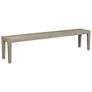 4_Uttermost Kirkham 81" Wide Mahogany Outdoor Bench more views