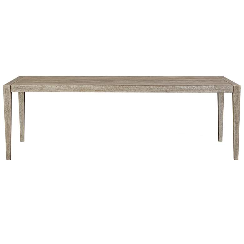 Image 1 Uttermost Kirkham 92" Wide Mahogany Outdoor Dining Table