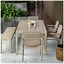 6_Uttermost Kirkham 92" Wide Mahogany Outdoor Dining Table more views