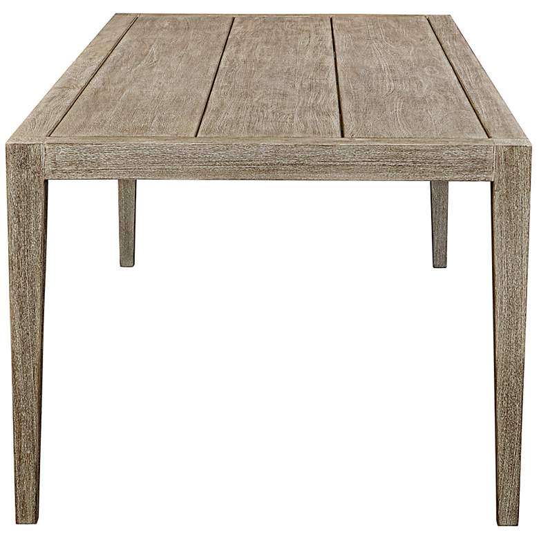 Image 7 Uttermost Kirkham 92" Wide Mahogany Outdoor Dining Table more views