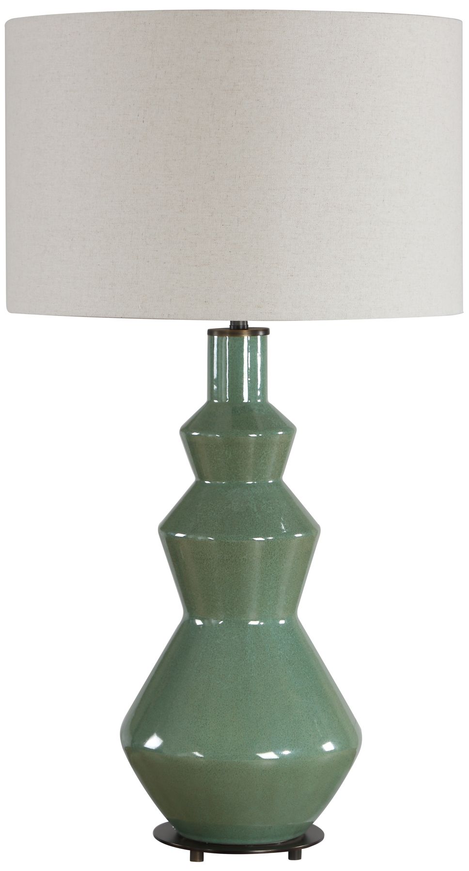 Image 3 Uttermost Kitley 29" Sage Green Ceramic Table Lamp more views