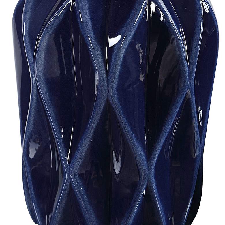 Uttermost Klara Glossy Cobalt Blue Ceramic Bottles Set of 2 more views