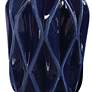 Uttermost Klara Glossy Cobalt Blue Ceramic Bottles Set of 2