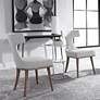 5_Uttermost Klismos Off-White Fabric Accent Chairs Set of 2 more views