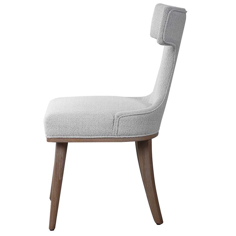 Image 7 Uttermost Klismos Off-White Fabric Accent Chairs Set of 2 more views