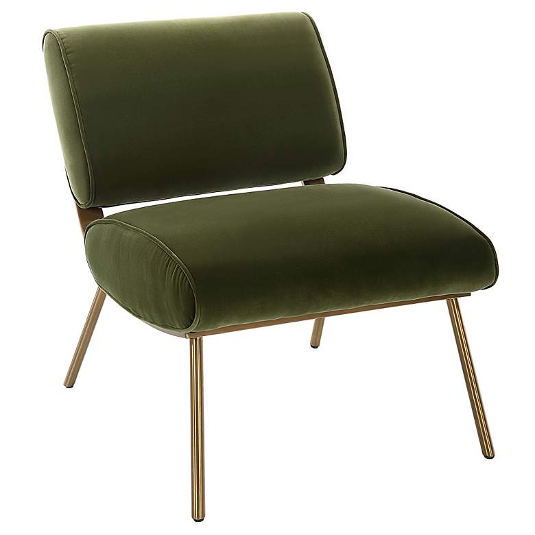 Image 4 Uttermost Knoll 18" Olive Green Accent Chair more views