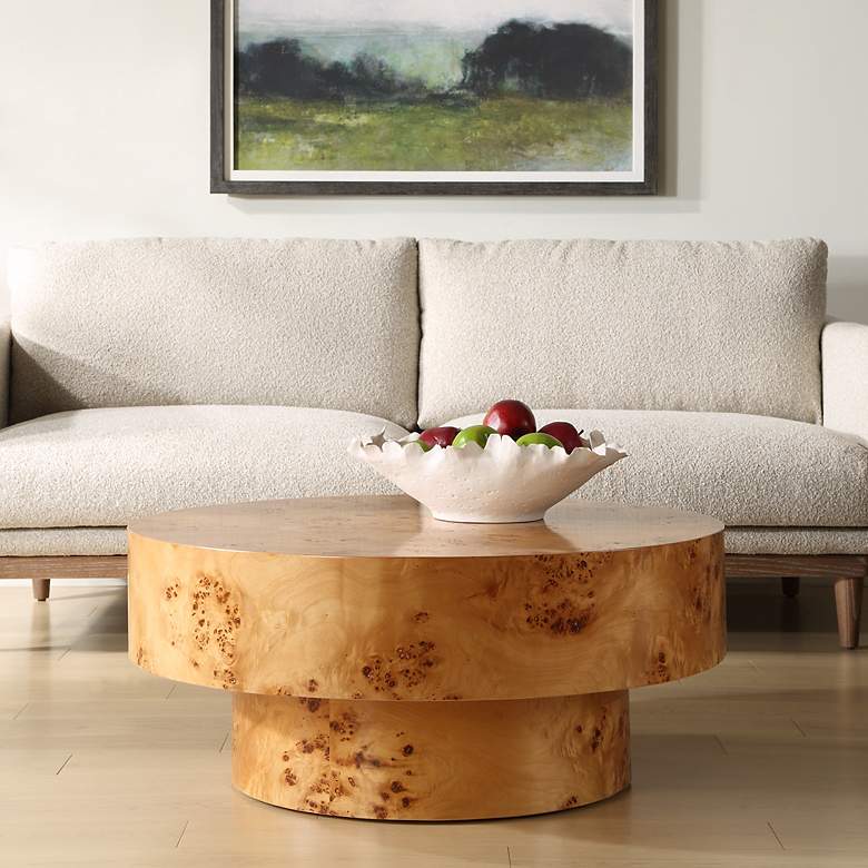 Image 1 Uttermost Knots 35 1/2" Round x 15 1/2" High Coffee Table