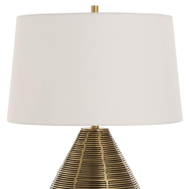 Image 5 Uttermost Knowles 25" High Plated Brushed Brass Table Lamp more views