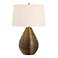 Uttermost Knowles Plated Brushed Brass Table Lamp