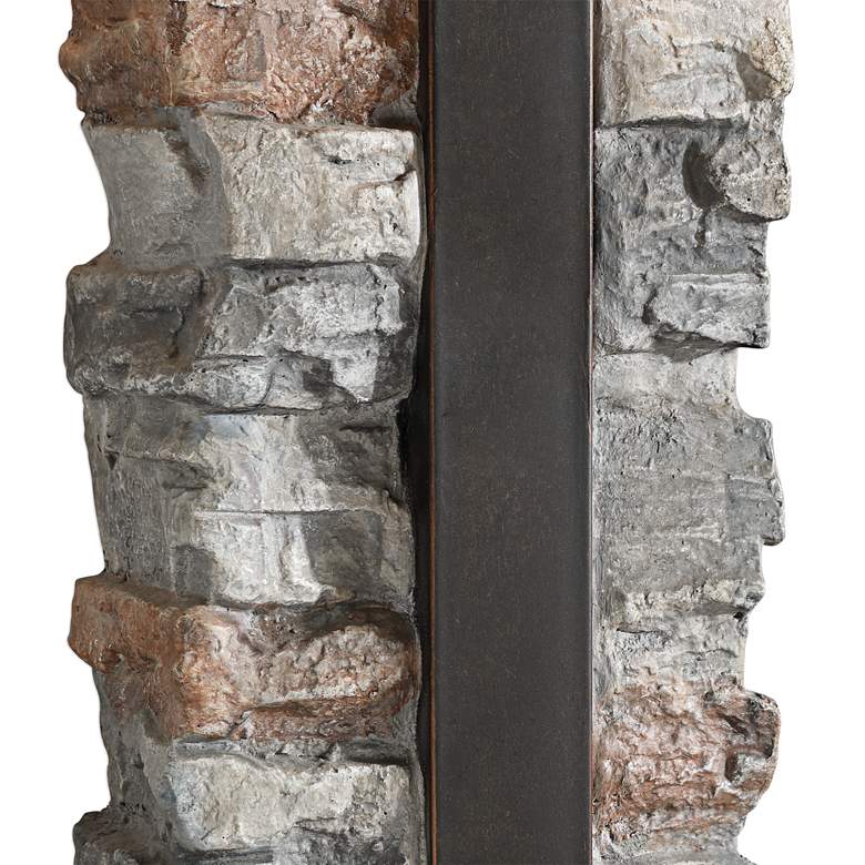 Image 3 Uttermost Kodiak 28 1/2" Stacked Stone Concrete Outdoor Table Lamp more views